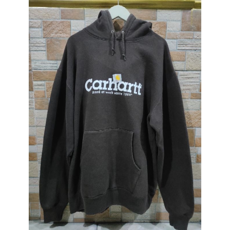 Hoodie carhartt vintage brown original