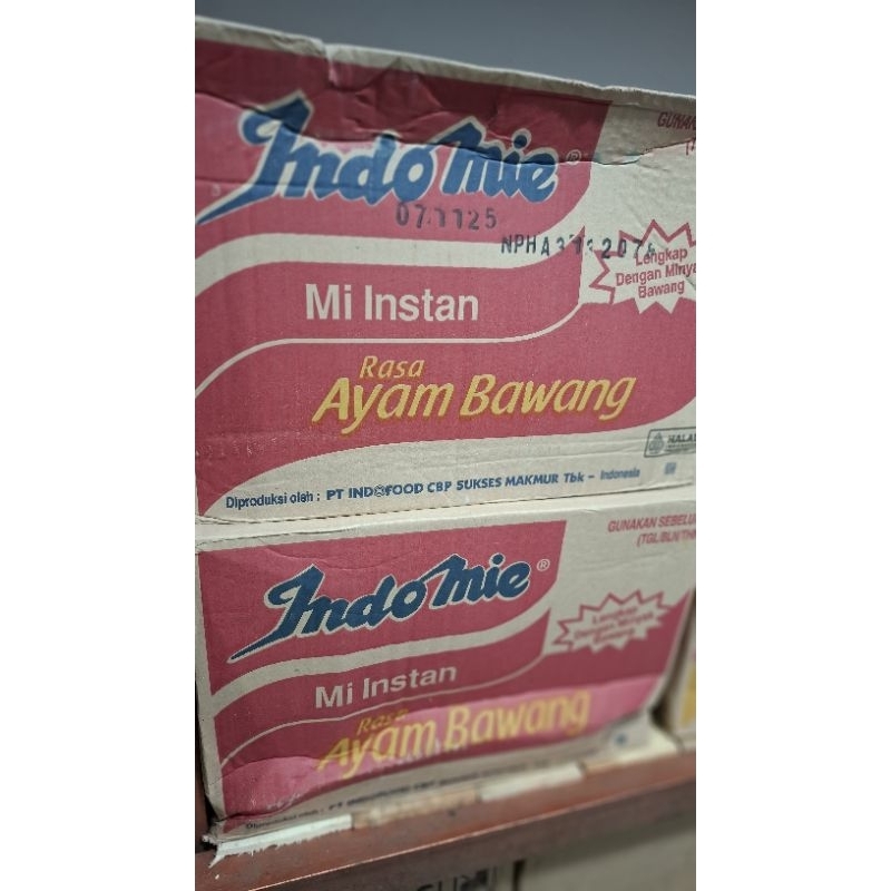 

Indomie Ayam Bawang mi instan Indomie 1 dus isi 40 bungkus
