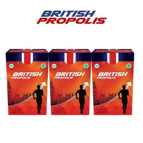 BRITISH PROPOLIS PAKET 3 BOTOL MENGOBATI KOLESTEROL ASAM URAT