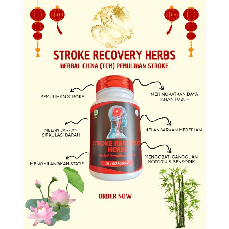 Kapsul Stroke Recovery Herbs - Obat China (TCM) Stroke
