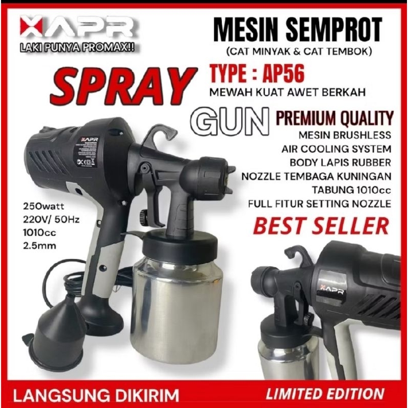 Spray gun APR AP56 JAPAN mesin semprot cat minyak dan cat tembok semua bisa