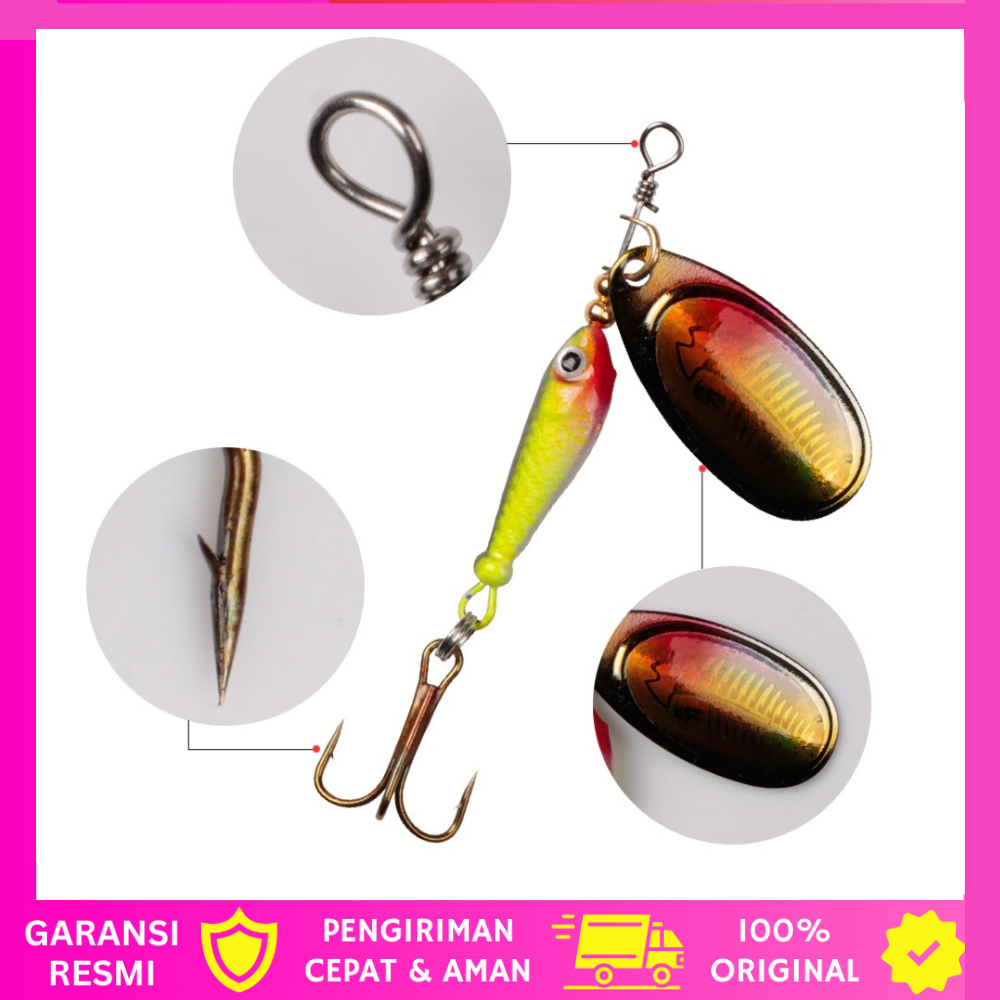 Umpan Berkualitas CastingBerkualitas Umpan Pancing Casting Umpan Pancing Ikan Spinner Fishing Lure