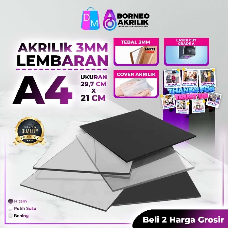 

AKRILIK LEMBARAN A4 3MM AKRILIK 3MM AKRILIK PRODUKSI MEDIA PROMOSI AKRILIK STANDING AKRILIK TENT HOLDER PERLENGKAPAN USAHA PERLENGKAPAN SEKOLAH PERLENGKAPAN KANTOR ALAT TULIS KANTOR BORNEO AKRILIK DILEMASHOP