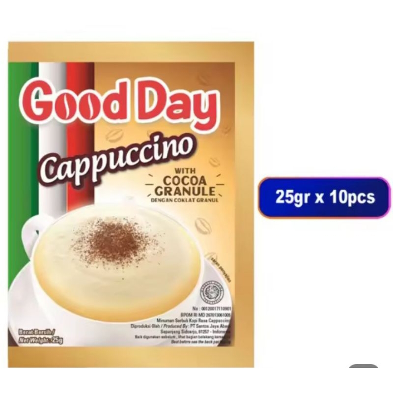 

good day capucino 10 x 25 gram
