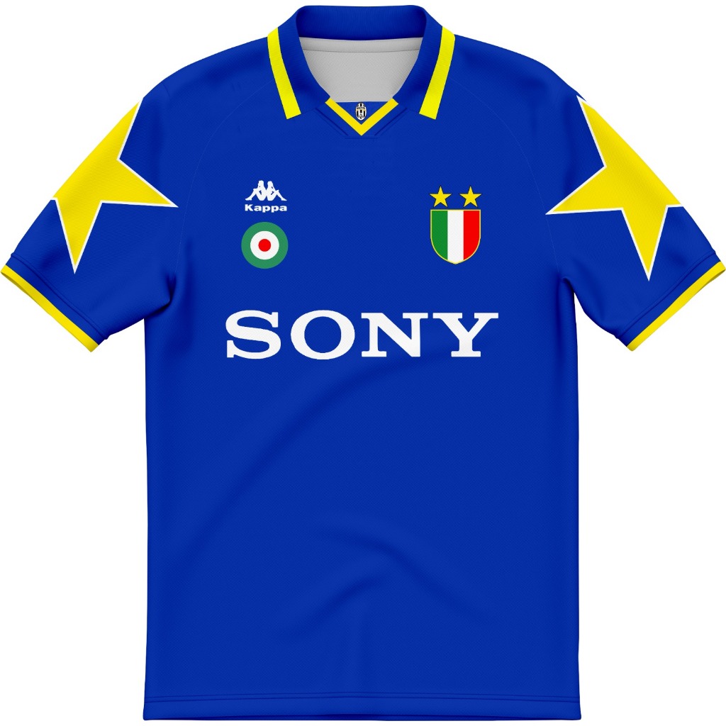 JERSEY RETRO JUVENTUS 1995-1996 AWAY FULLPRINTING FREE NAMESET