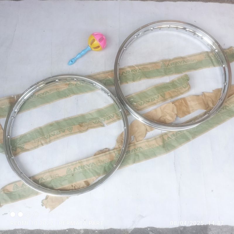 velg velk veleg ARAYA full set depan belakang uk 140 160 ring 18 rx king cobra rxs rxk rx spesial rx