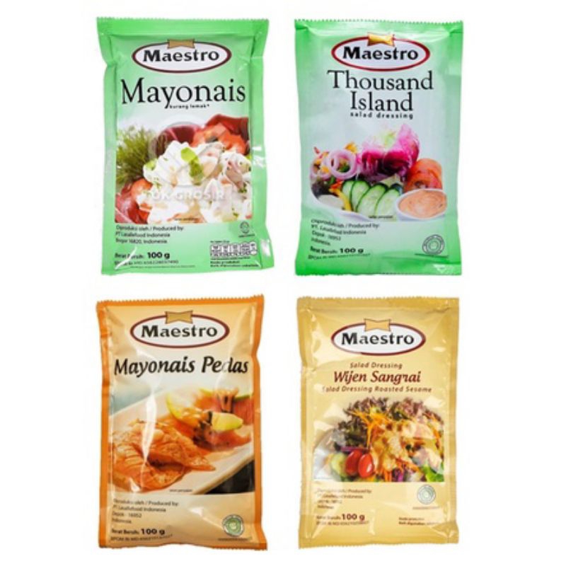 

Maestro Mayonais Wijen Mayonais Pedas Thousand island 100 Gram