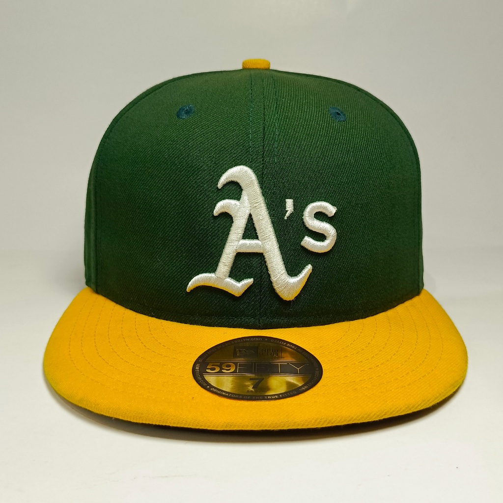SIZE 7 TOPI NEW ERA MLB AS 59FIFTY HIJAU KUNING (WARNA TURUN DIKIT)