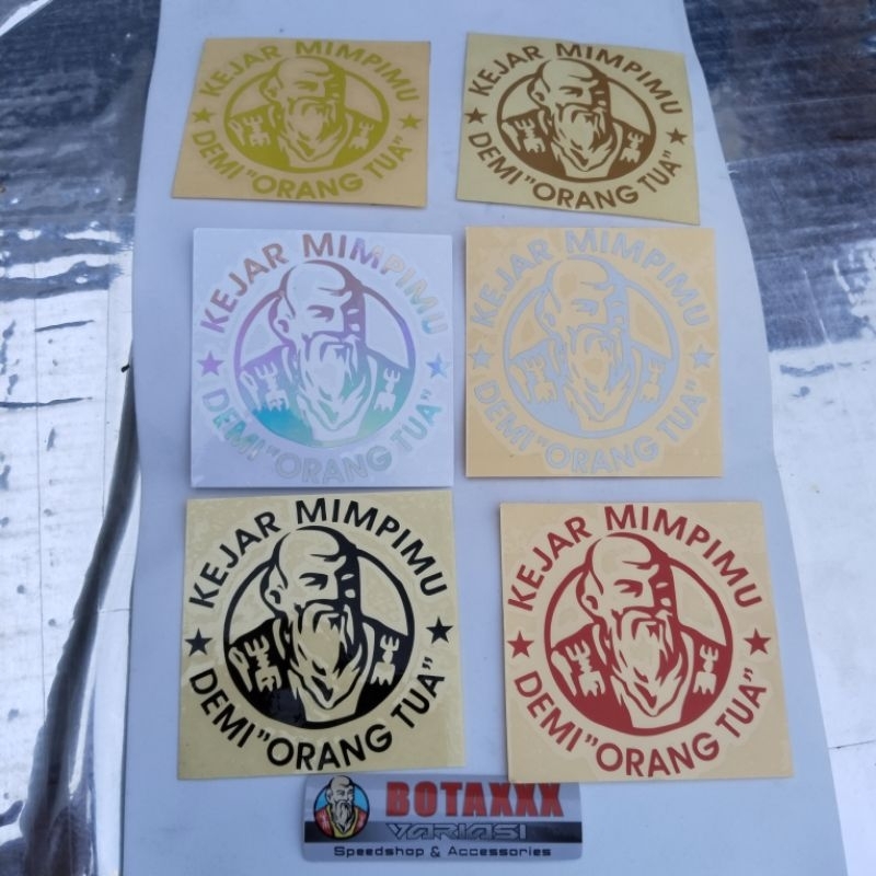 

STIKER STICKER CUTTING ORANG TUA