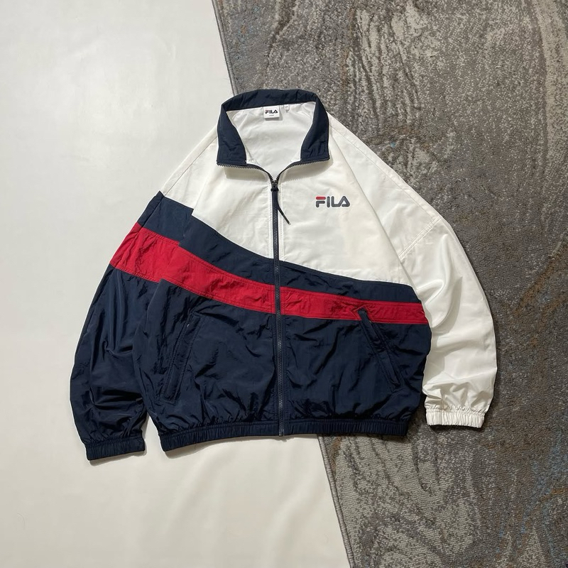 jacket windbreaker fila x bts