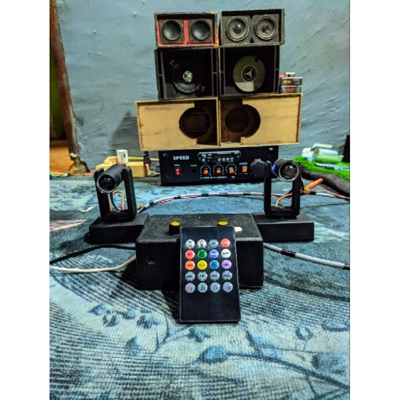 Moving Gerak Beam Miniatur Remot Control Arduino Sensor irama Musik
