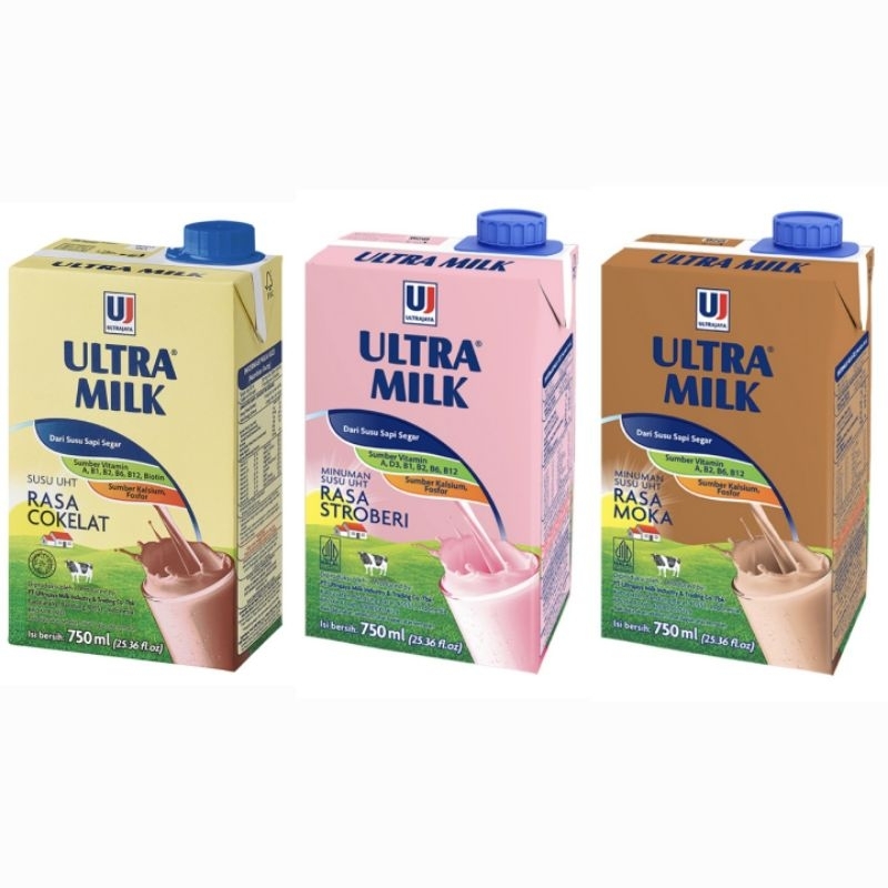 

Ultra Milk Susu Cair UHT Kotak 750 ml