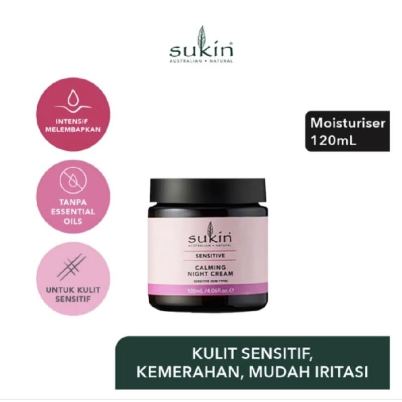 SUKIN-sensitive calming night cream 120ml