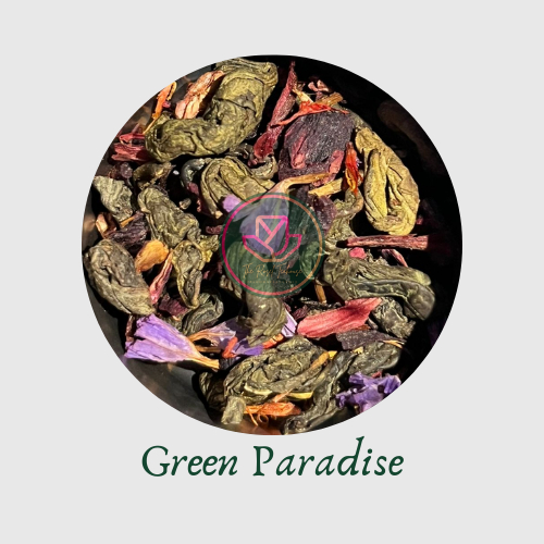 

Green Paradise - Green Tea Based - Artisan Tea Blend - The Rosel Teahouse