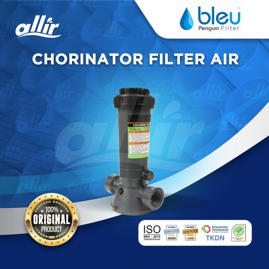 Allir - Penguin Chlorinator Filter Air klorinator soiusi ecoli dll Penyimpanan Kaporit