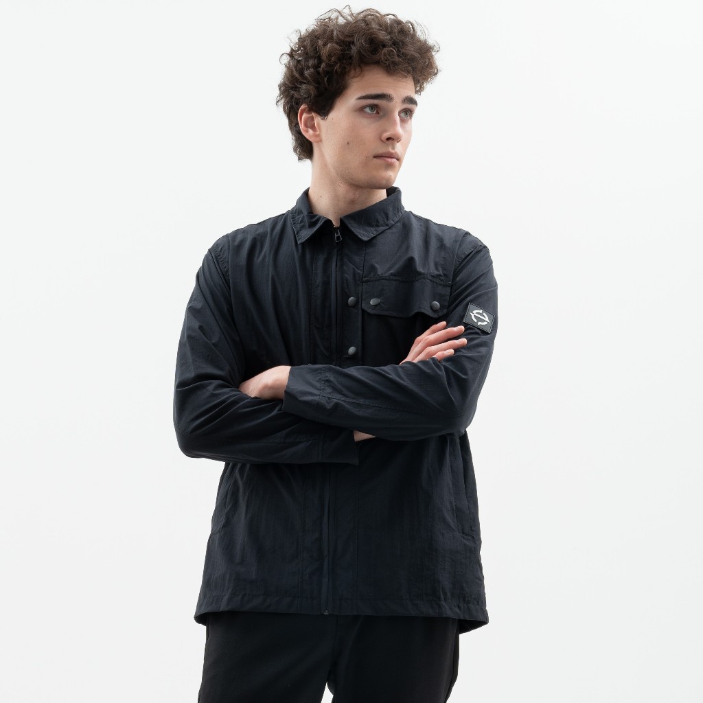 Equator Pride - Overshirt Famo Jaket Casuals Kameja Hitam