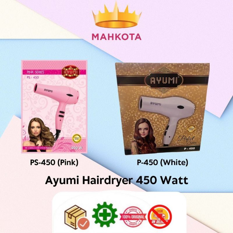 **Mahkotacosmetik** Ayumi Hair Dryer 450 Watt