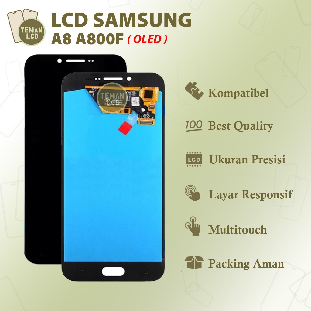 LCD Samsung A8 (A800) OLED - Original 100% Fullset Touchscreen