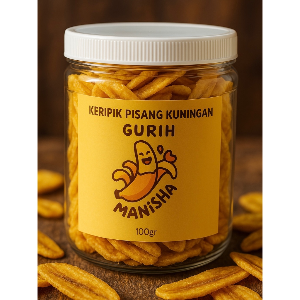 

Manisha Keripik Pisang Kuningan Gurih 100 Gram