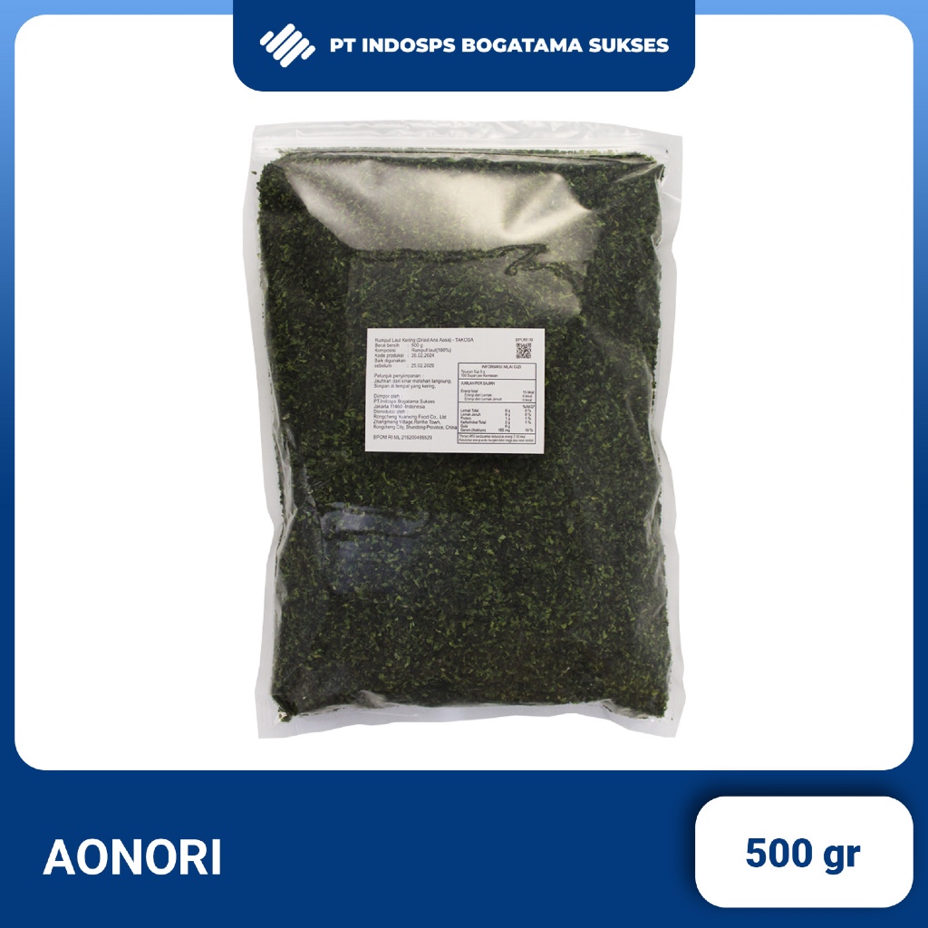 

Aonori | Nori | Seaweed Flakes | Rumput Laut 500gr