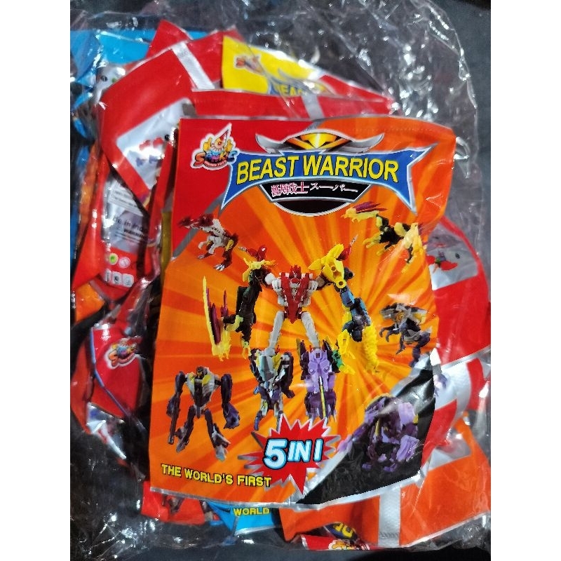 ROBOT RAKIT BEAST WARRIOR 20 PCS KEMASAN