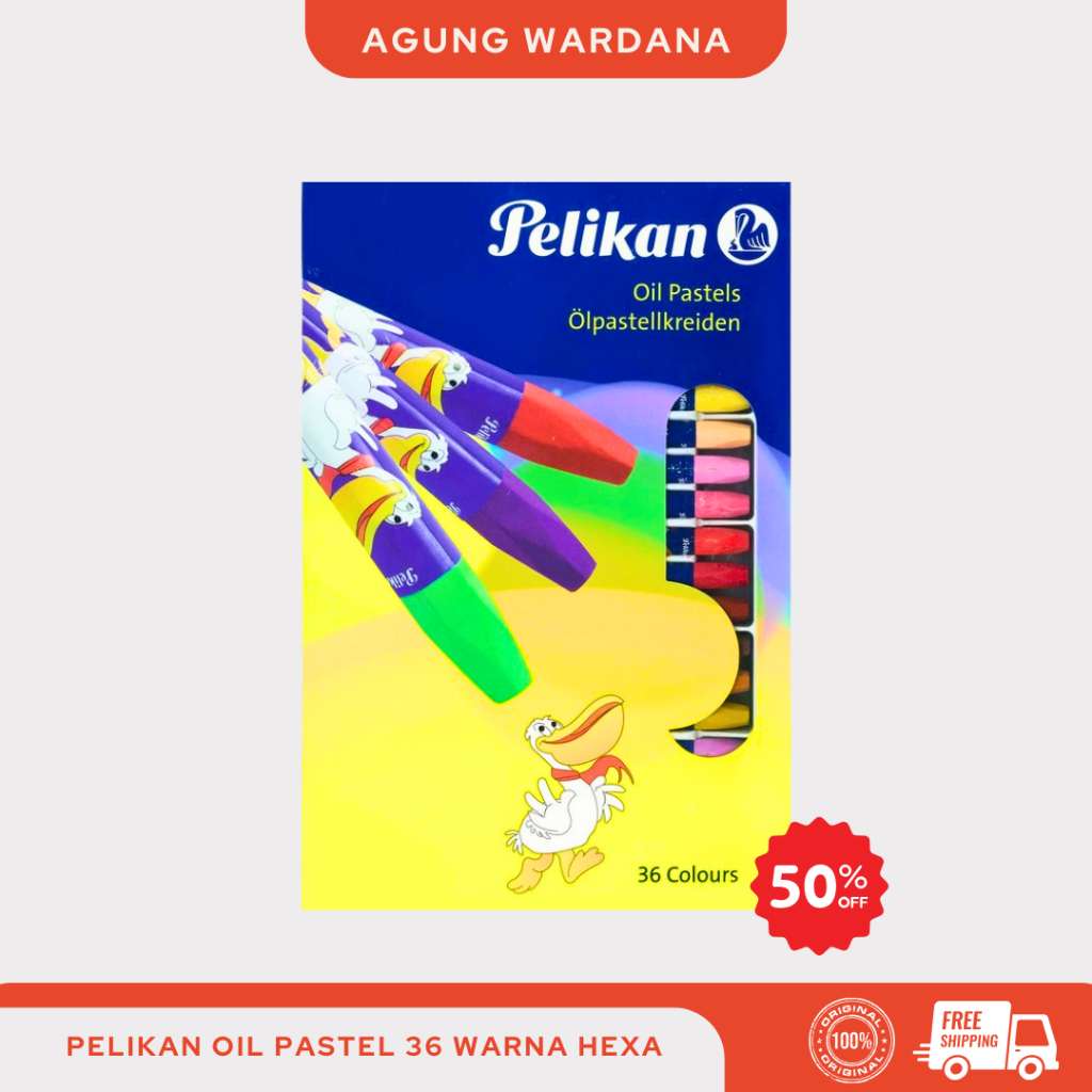 

PELIKAN OIL PASTEL 12/24/36 WARNA HEXAGONAL
