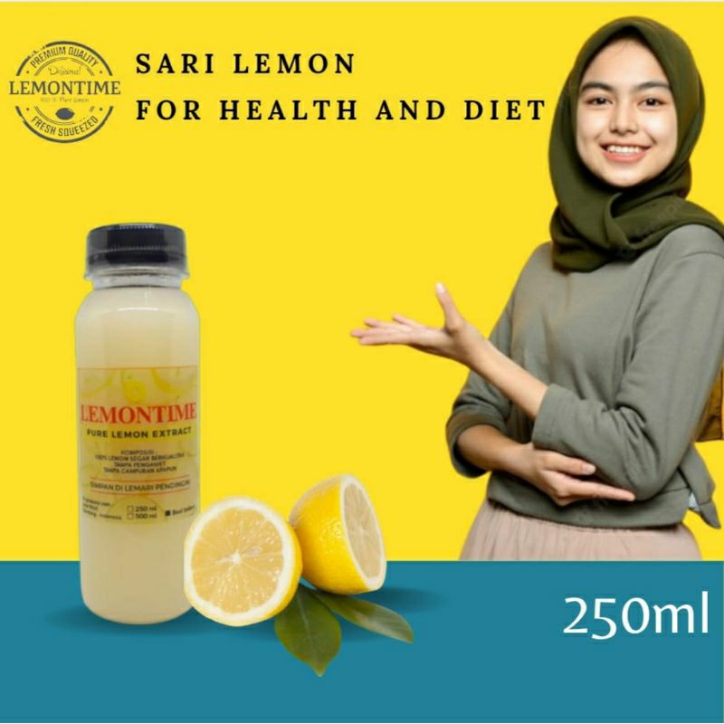 

Lemontime Lemon Asli 100% Pure Lemon 250 ml Sari Lemon Diet