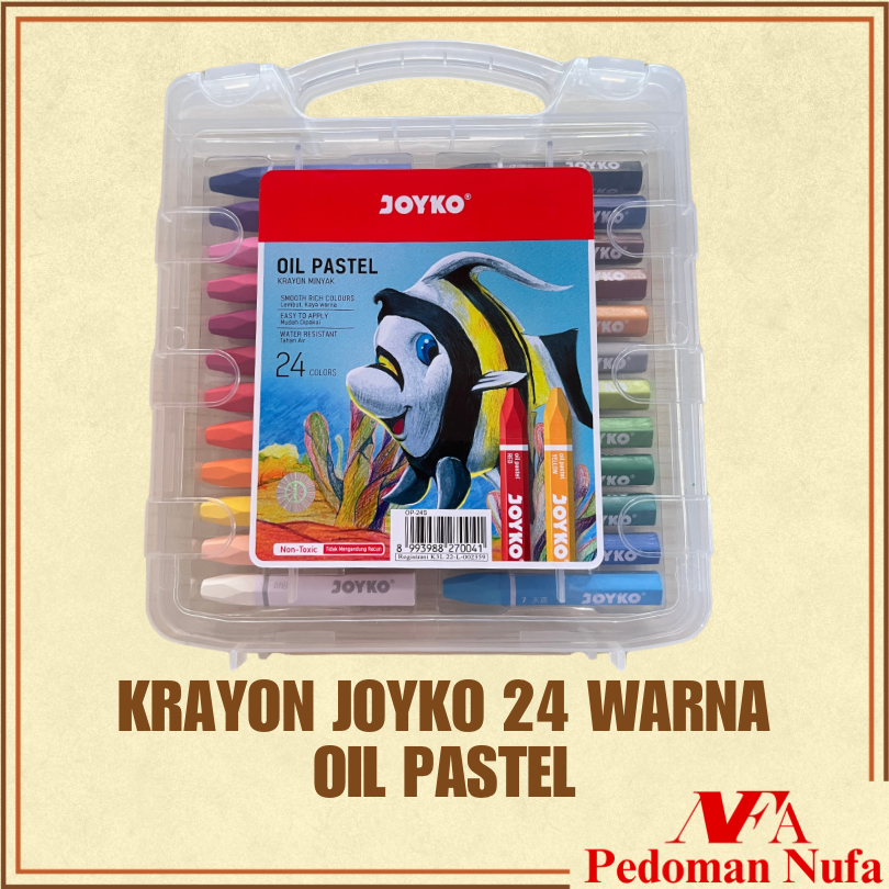 

NUFA KRAYON 24 warna CRAYON OIL PASTEL JOYKO