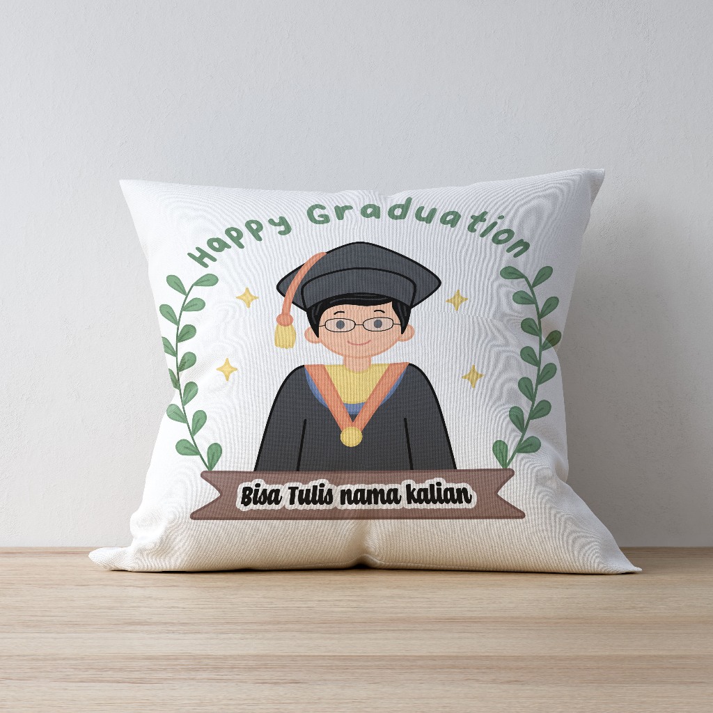 Bantal Kado Wisuda. Bantal Graduation  bisa custom Foto. Hadiah Wisuda. Bantal Wisuda custom