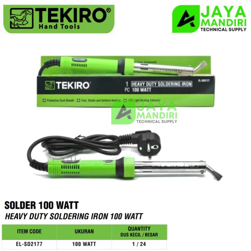 Alat Solder Listrik 100 Watt TEKIRO Heavy Duty Soldering Iron 100 Watt
