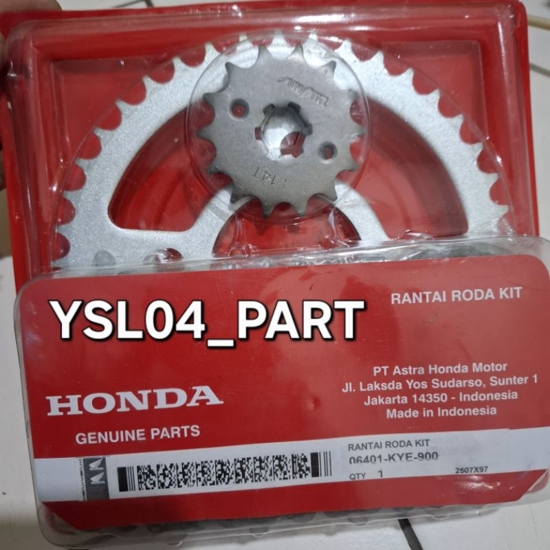 GEAR SET KYE VERZA MEGAPRO NEW CB 150R LAMA MEGAPRO MONO MEGAPRO MONOSHOCK ORI