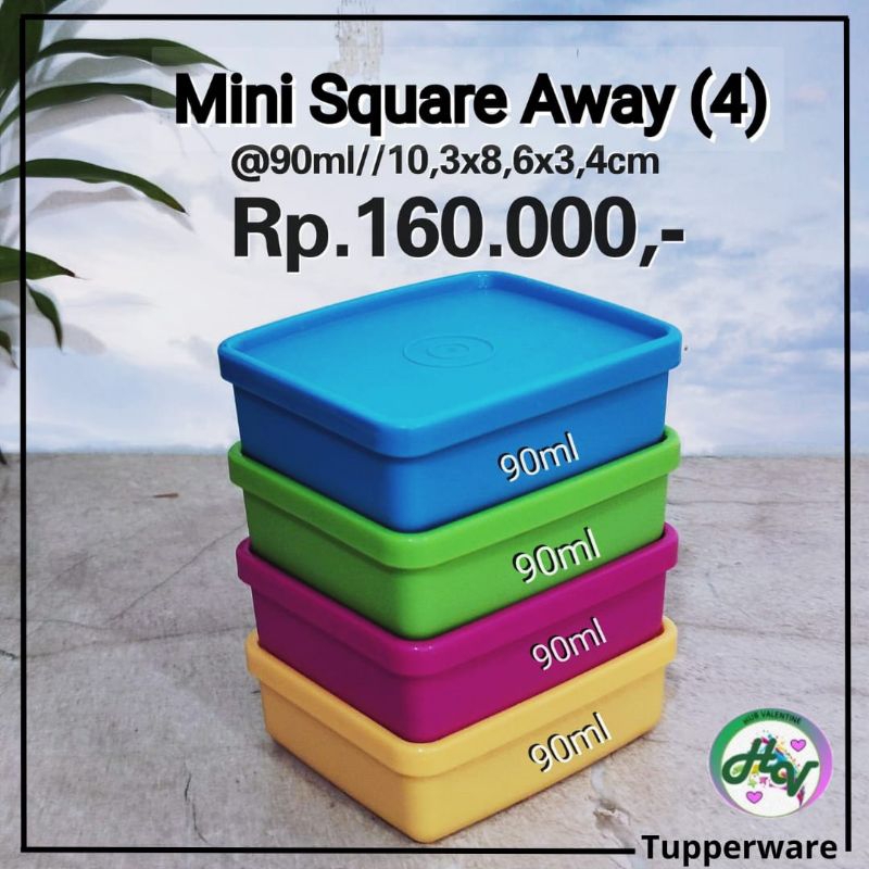 Tupperware Mini Square Away (4)