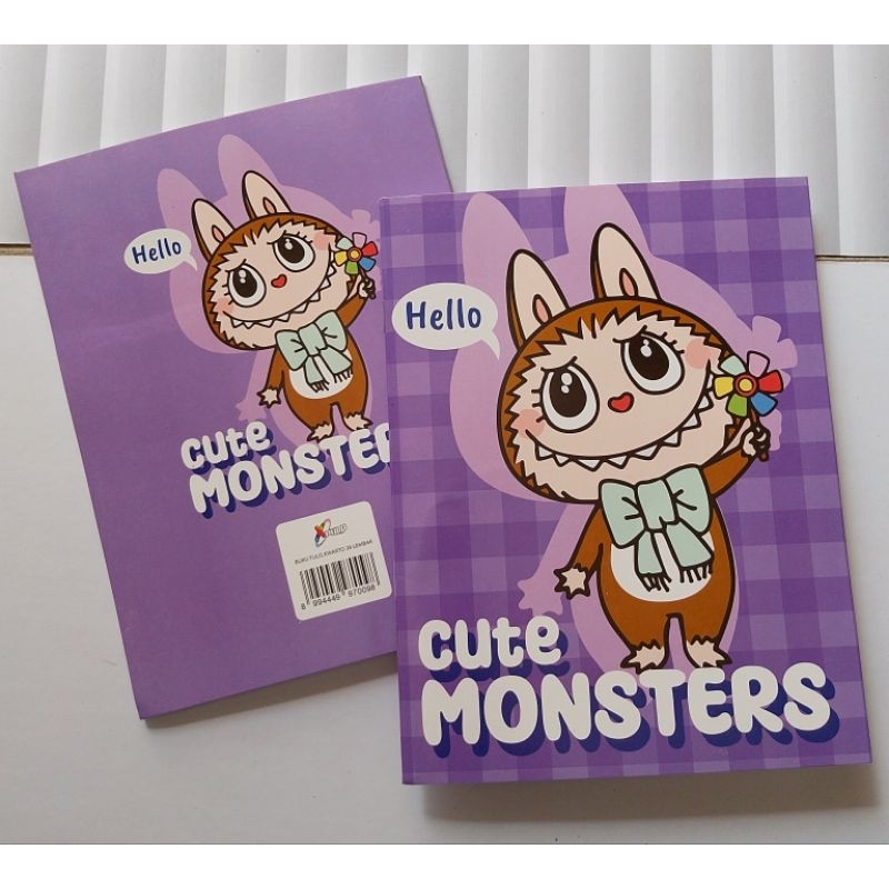 

(10BUKU) BUKU TULIS 38 COVER CUTE MONSTERS/ UKURAN BUKU SINAR DUNIA