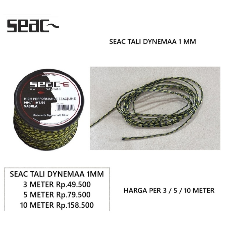 Seac Tali Speargun Dynema 1 mm for Shaft