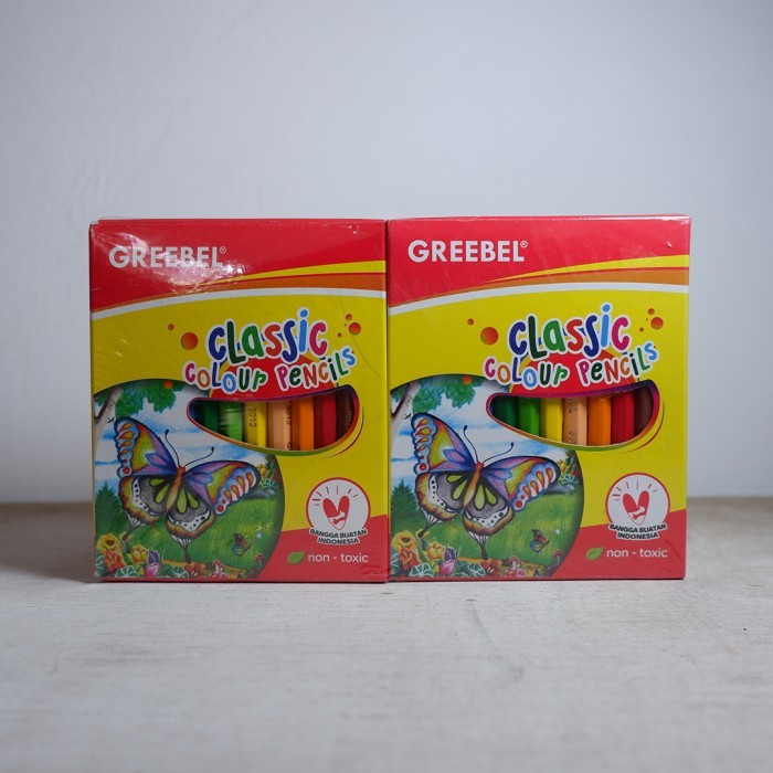

Nerrd Pensil Kayu Warna Pendek Murah Greebel Isi 12 pcs