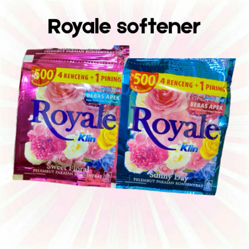Royale softener (1 renceng )So Klin Royal pewangi pakaian