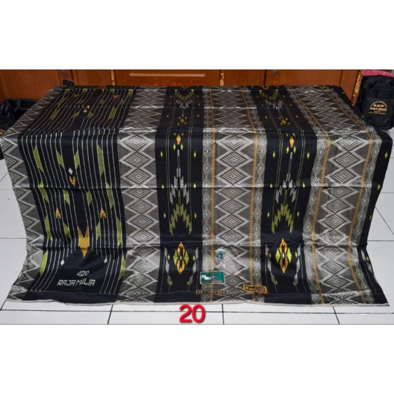 SARUNG SONGKET TENUN ASLI RAJA MULIA 420 FULL SUTERA EXCLUSIVE