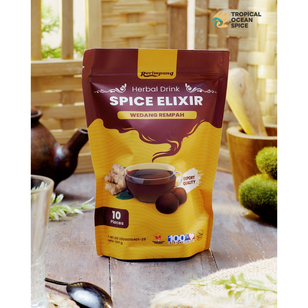 

Ocean Spice Wedang Jahe Instan Tinggal Seduh Isi 10 / Minuman Rempah Herbal Hangat & Sehat Praktis / Wedang Rempah / Herbal Drink