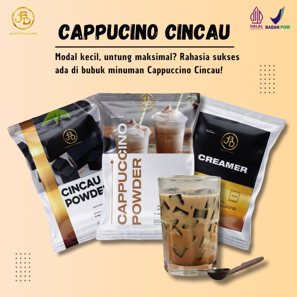 

[BUBUK Cappucino Cincau] Bubuk Minuman Premium 1kg ANEKA aneka RASA Best Seller Jakarta Bubble Drink