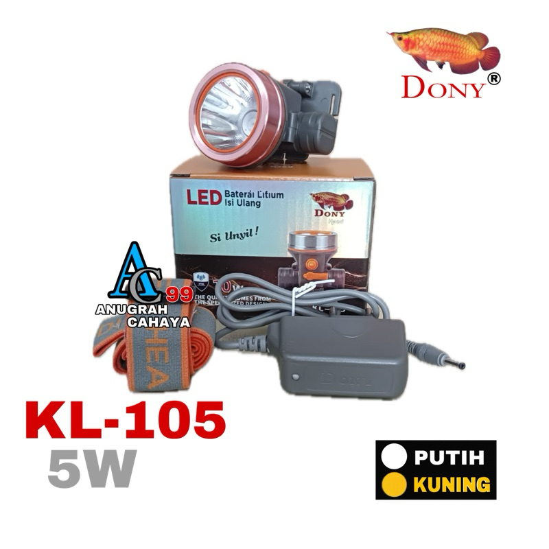 Senter kepala Dony KL-105 5W (Si Unyil)