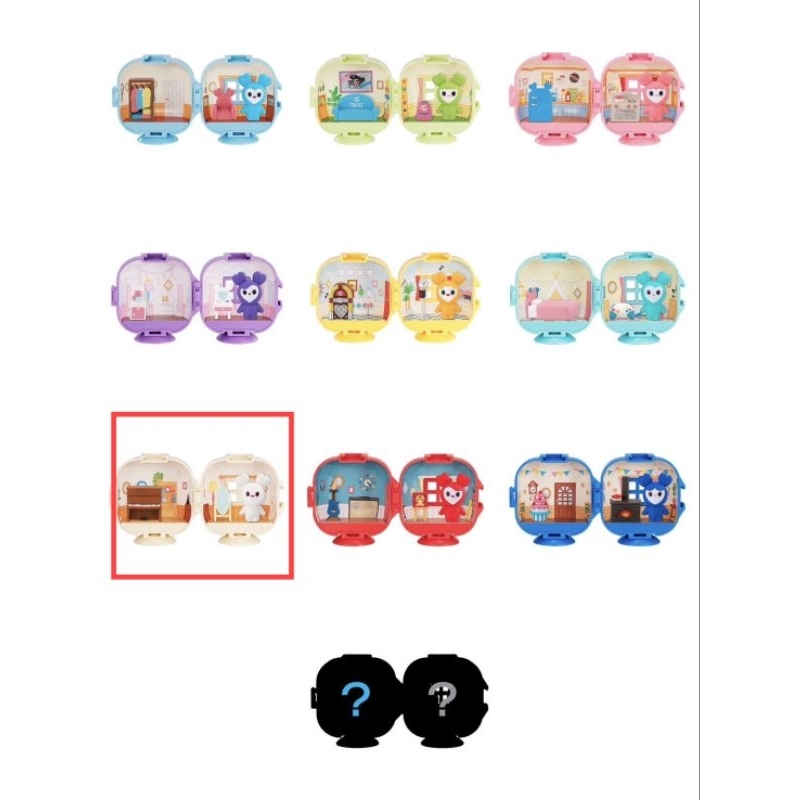 Davely Twice Lovely laburi capsule apartment gachapon apartemen lovely