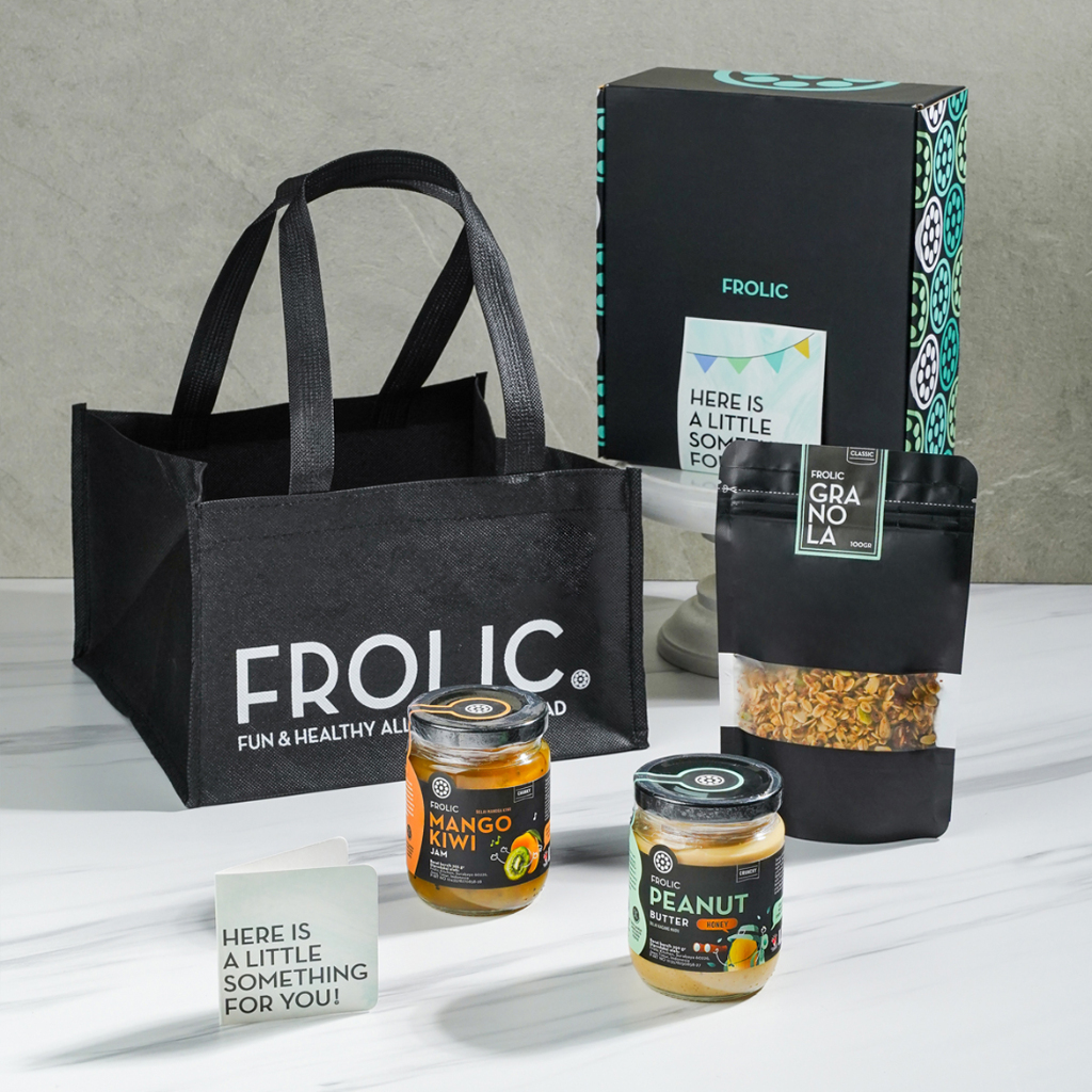 

FROLIC GRANOLA Gift Set Hadiah Parsel Bingkisan A (2 Selai Frolic & 1 Granola)