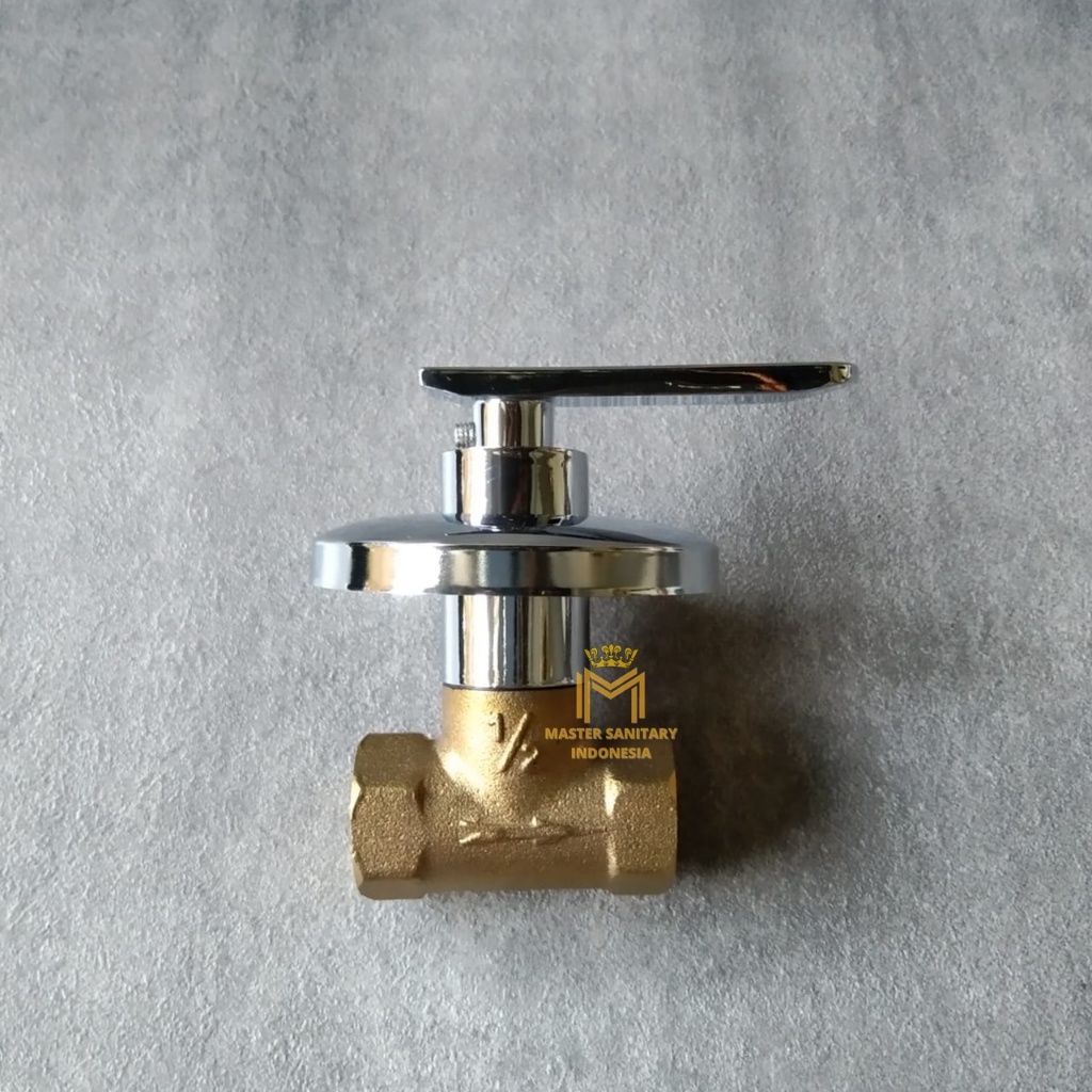 Kran Shower Tanam / Kran Shower Tembok / Stop Kran Tanam- Model Engkol