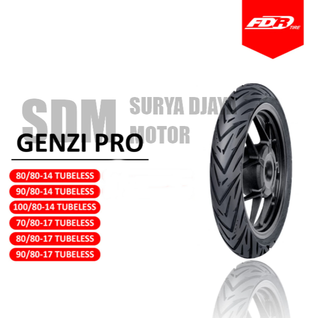 Ban FDR Motor Matic Bebek Sport - FDR Tubeless GENZI PRO