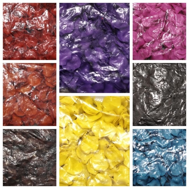 Manik Kelopak Besar Metalik Melamin 1 Pon