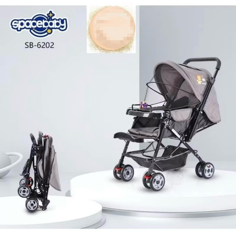 Stroller Duduk tidur bisa 2 arah depan belakang Space Baby SB 6202 ( Cabin size ) barang preloved pr