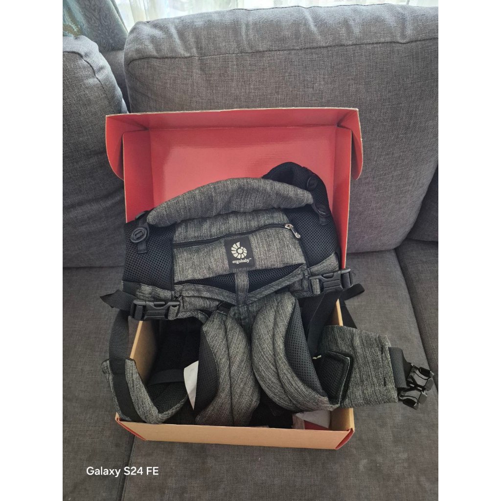 Gendongan bayi Ergobaby omni 360 cool air mesh black tweed ORIGINAL Second