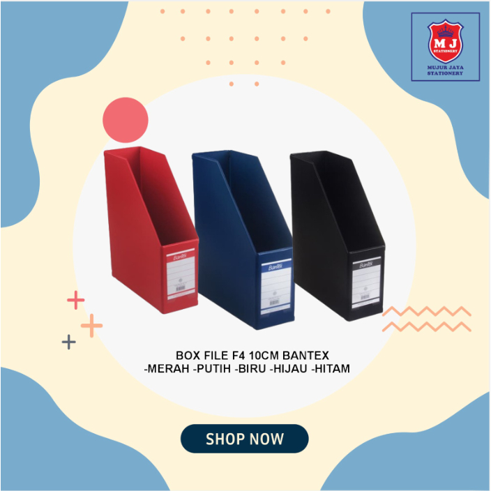

BANTEX BOX FILE MAGAZINE FILE FOLIO 10CM 4011