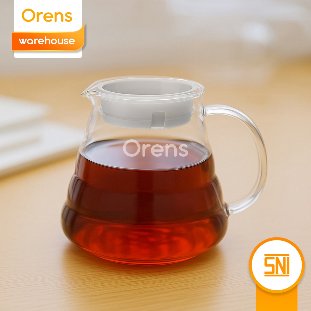 One Two Cups Coffee Server V60 Drip Pour Over Borosilicate Glass