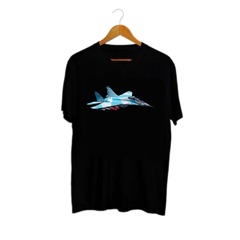 KAOS PESAWAT TEMPUR BIRU SPONSOR